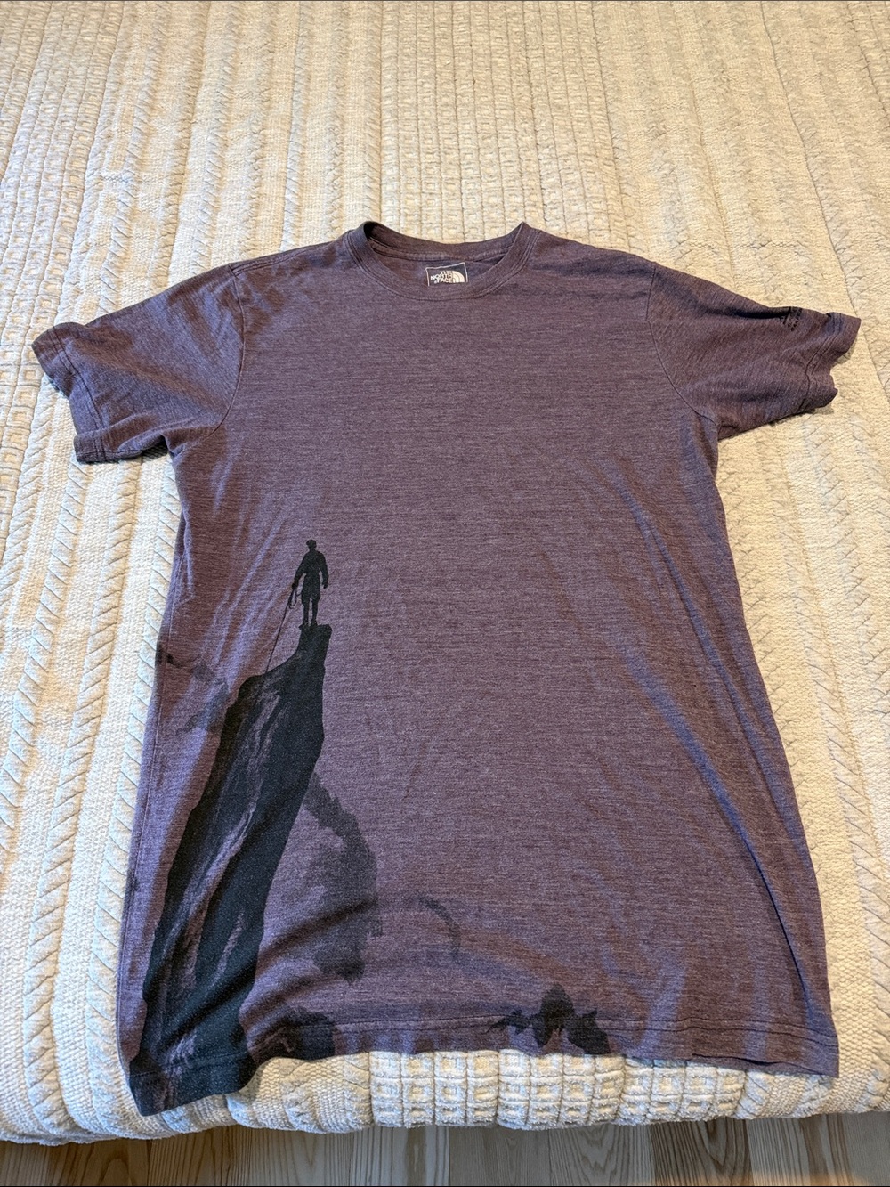 The North Face Purple Heather Short Sleeve Graphic Crew Tee